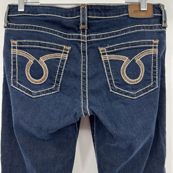 Big Star Jeans Maddie Skinny Mid Rise Blue Dark Wash Stretch Women’s Size 30R - Picture 7 of 11